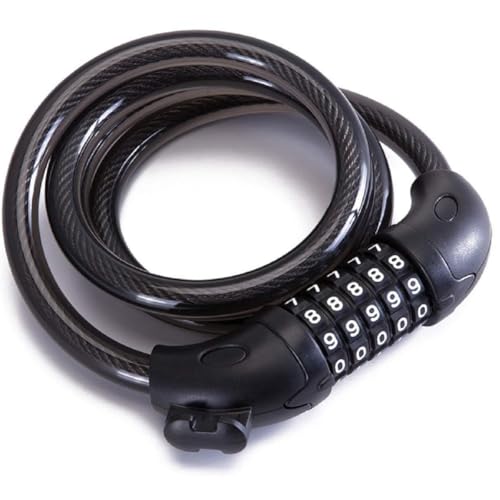 Şifreli Bisiklet Scooter Kilidi 5 Haneli Kod Şifreli Motosiklet Kiliti Pvc Paslanmaz SİYAH