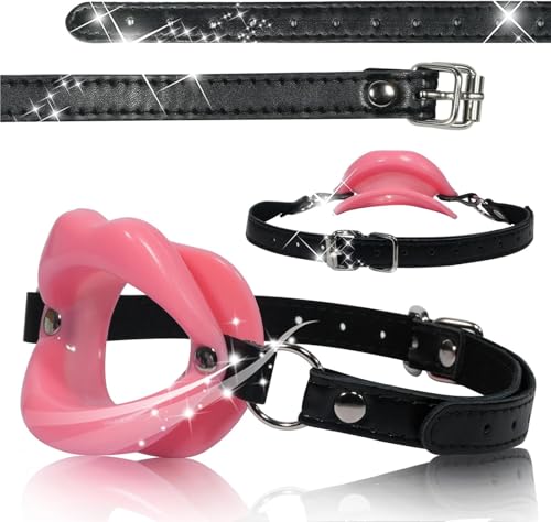 Mordaza de silicona con bandas ajustables,mordaza bucal para bondage BDSM,juguetes fetichistas,mordaza con anilla para juguetes sexuales,color rosa,talla única