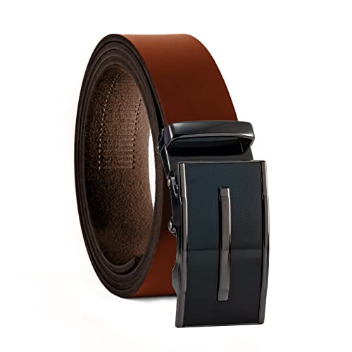 Ceinture en cuir véritable homme Fa.Volmer marron de la série de modèles ATG