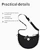 Johnny Urban Cross Body Bag Women Men Black - Kaia Medium - Puffer Half Moon Bag - Padded Crescent Shoulder Bag Made Of Nylon - Crossbody Bag with Adjustable Strap - Water Repellent #3