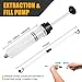 Esakoya 200CC Fluid Extractor Pump, Oil Change Syringe with 2pcs Hose, Manual Fluid Extractor/Fill Pump for Car Fluid Transfering