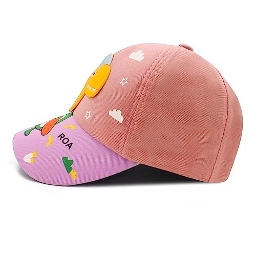 Image of VRITRAZ Unisex Kids Baseball Cap | Soft Cotton Adjustable Sun Hat for Boys & Girls | Casual Outdoor Summer Wear (4-12 Year)