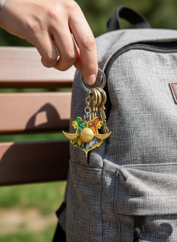 Image of Fashion fusion Harry Potter Rotating Metal Keychain for Car & Bike | Metallic Rotating Unique Keychain Keyring for Gifting