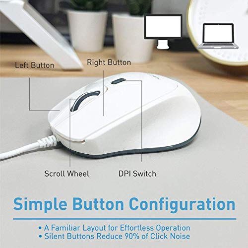 Macally USB C Wired Mouse and an Ultra Slim USB C Wired Keyboard, Simplistic Accessories for New MacBooks