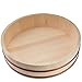 Kichgather Wooden Sushi Rice Bowl with Lid Hangiri Sushi Oke Sushi Rice Mixing Tub (13 “ with lid)