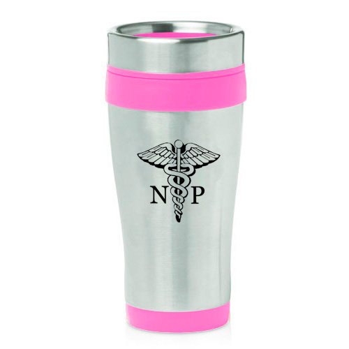 16oz Insulated Stainless Steel Nurse Practitioner Travel Mug