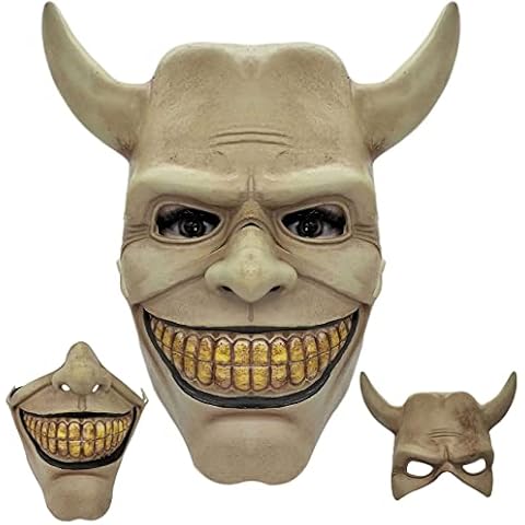 IUTOYYE Halloween Mask Scary Mask Costume The Grabber Cosplay Horror Movie Mask for Men Halloween Masquerade Fancy Prop (Type B) Cover