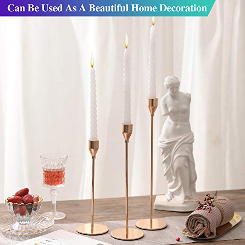 Anndason POL003239 Set Of 6 Gold Candlestick Holders Gold Candle Holder Taper Candle Holders Candle Holders Decorative Candlestick Holder thumb #5