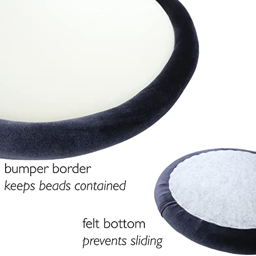 The Beadsmith Craft Bumper, Basic Elements, Round Shape, 12” Diameter, 1” Bumper Border, Sturdy Design Tray with Raised Edge - Image 2