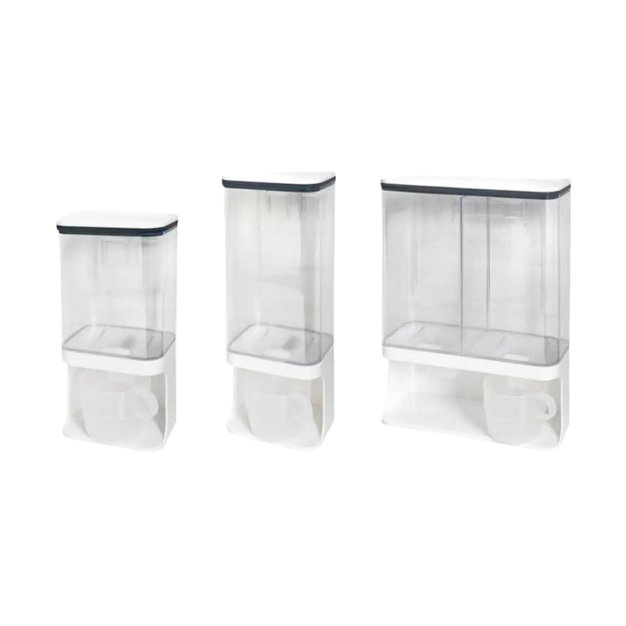 Waschpulverbox, Waschmittelspender, Vorratsdose, Waschpulverspender for Wäsche, Wohnheim, Hotel, Wohnaccessoires(31cmx24.5cmx9.5cm)