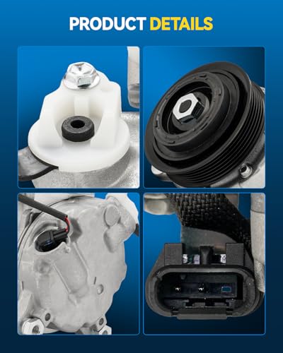 Image of PHILTOP 141151NC Air Conditioner AC Compressor with Clutch for BMW X1 2017-2019, 2013-2015 2.0T,X3 2013-2015, 2017 2.0T,X4 2015, 2017-2018 2.0T