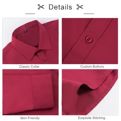 Image of Alizeal Mens 3 Pcs Long Sleeve Shirts Set