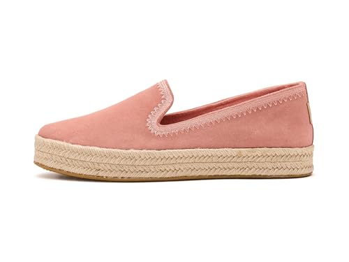 Image of TOMS Women's Carolina Slip-on Espadrille, Leather Upper