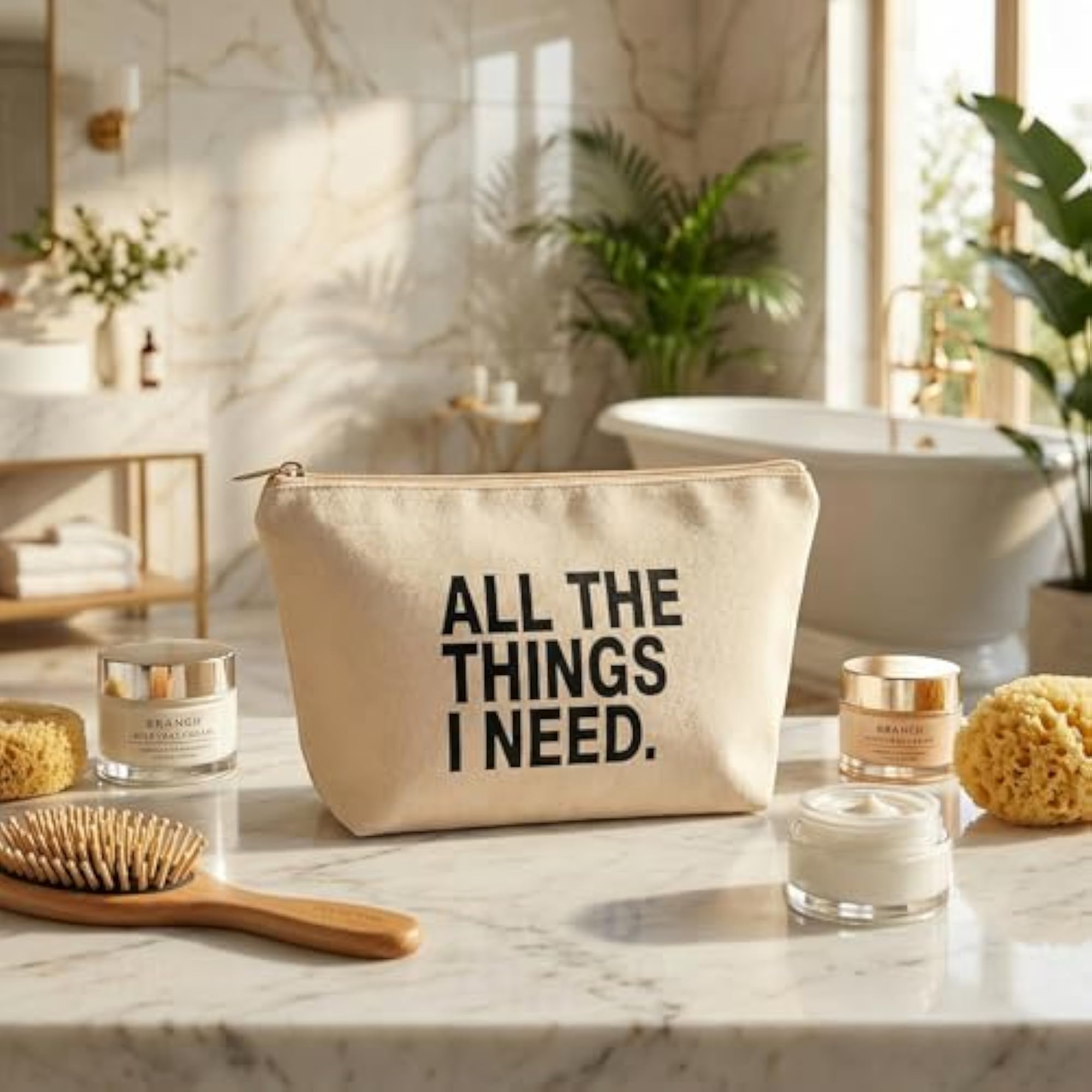 Premium Canvas Multipurpose Pouch Bag with Zip Closure