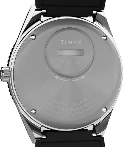 Miniatura 4 de Timex Men's Q GMT 38mm Synthetic Rubber Strap Watch