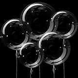 35 Pieces Bobo Balloons Transparent Bubble Bobo Balloon Praty Bobo Balloons Clean Bobo Balloons for Christmas Wedding Birthday Party Decorations (10 Inch, 18 Inch, 20 Inch, 24 Inch,36Inch)