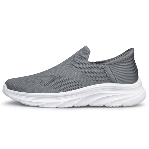 Image of BQQ Men's Slip-On Sneakers Lightweight Non Slip Walking & Workout Shoes Breathable Casual Tennis Shoes
