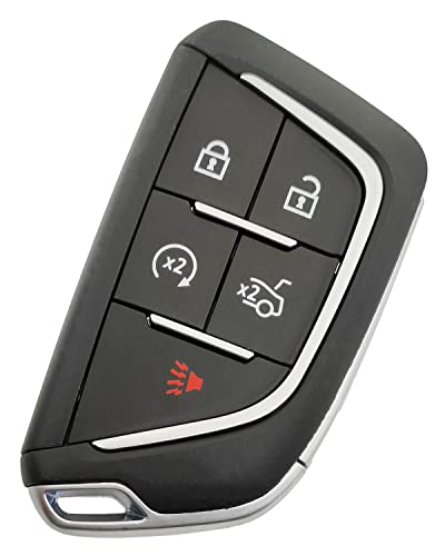 Coque de clé pour Cadillac Escalade CT5 CT6 CTS XT6 boîtier rechange 5 boutons