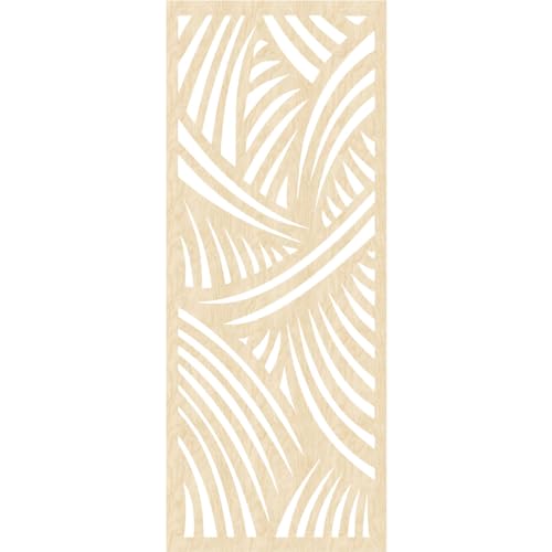 Image of 29 3 /8 inchW x 74 3 /8 inchH x 3 /8 inchT Chester Decorative Fretwork Wood Wall Panels, Birch