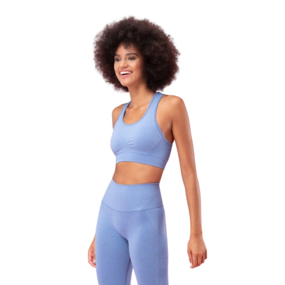 FOCENZA Sujetador Deportivo para Mujer con Efecto Moldeador y Push up de Microfibra elástica y Transpirable, Ideal para Deportes, Fabricado en Italia