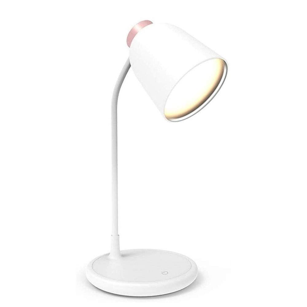 WALKFB led Desk Lamps Touch Control and Memory Function,Dimmable Office Lamp with USB Charging Port, Rechargeable, Eye-caring Table Lamps,Stepless dimming, Flexible Table Lamp Applicable to Lamp for D