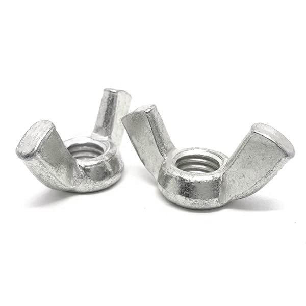 (6 Pieces) 1/2"-13 Stainless Steel Wing Nuts UNC Coarse Threads