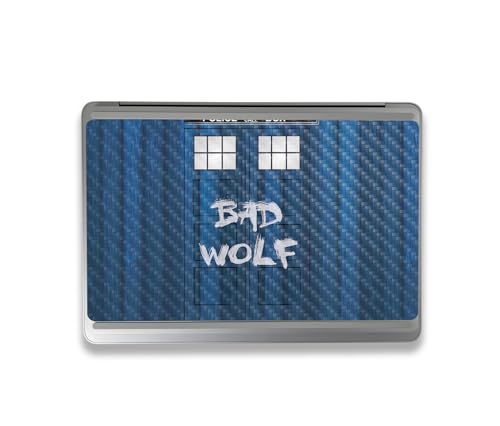 Image of MightySkins Carbon Fiber Skin Compatible with Microsoft Surface Laptop Studio 2 (2023) Full Wrap Kit - Time Lord Box | Protective, Durable Textured Carbon Fiber Finish | Made in The USA
