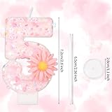 Zoom IMG-1 candela di compleanno rosa con Zoom IMG-1 candela di compleanno rosa con