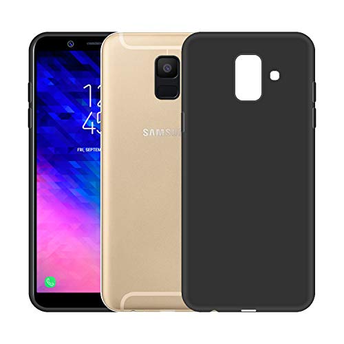 Image of Case Creation Luxurious OG Series for Samsung Galaxy J6 Case Cover,Anti-Dirty Slim Case Frosted Matte Cute Candy TPU Raised Bezel (Splash of Color) Back Cover for Samsung J6 -Black