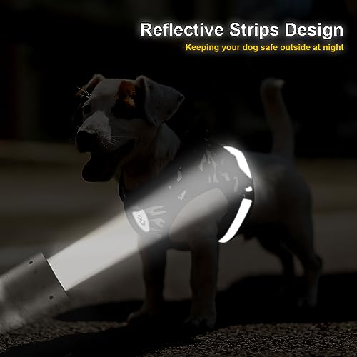 Image of FEimaX Dog Harness and Leash Set for Walking, Soft Mesh Adjustable Easy Control Lightweight Cat Vest Harnesses with Reflective Strips, Escape Proof Small Dogs Cats Vests