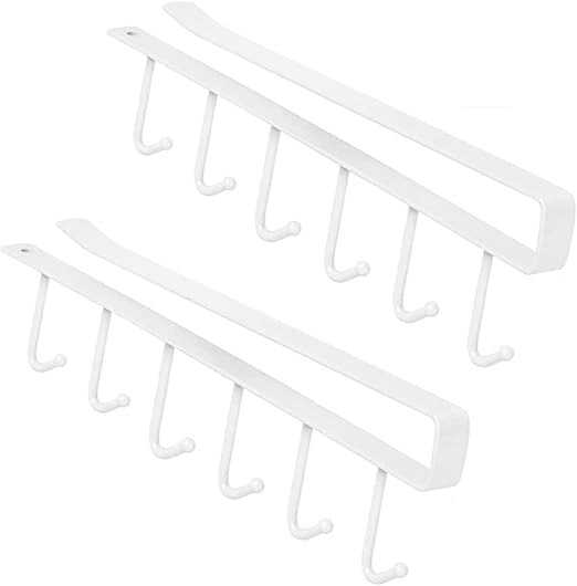 SKYTOUCH 2PCS Cup Holder Under ，Multifunction Kitchen Drilling