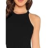 Milumia-Women-Skinny-Halter-Bodysuit-Mid-Waist-Solid-Fitted-Tank-Shapewear-Romper-Top Milumia Women Skinny Halter Bodysuit Mid Waist Solid Fitted Tank Shapewear Romper Top Black X-Large