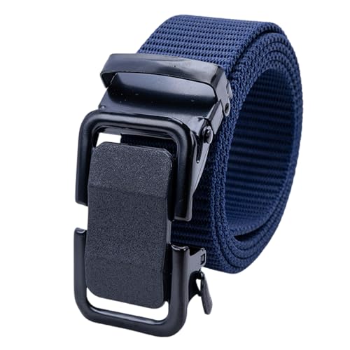Nylon Woven Belt For Men With Adjustable Auto Slide Buckle For Hiking And Daily Wear Camping Gear Belt