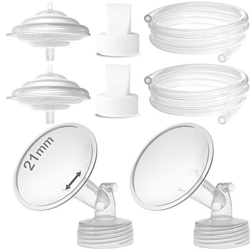 Nenesupply Pump Parts 21mm Compatible with Ameda MYA and Ameda MYA Pro Breastpumps Replace Ameda MYA Pump Parts Replace Ameda Pump Parts Ameda MYA Flange Ameda MYA Valve and Backflow Protector
