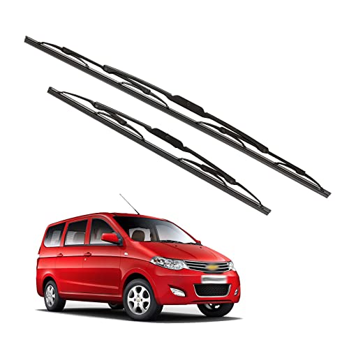 Image of Kylo Windshield Wiper for Enjoy /Conventional and Traditional Metal Type Windshield Water Repellency Scratch Proof Metal Wiper Blades Suitable for Enjoy (Driver Side - 22 inch, Passenger Side - 16 inch)