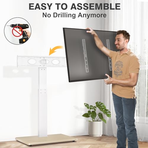 Tavr Furniture TV STAND WITH MOUNT Floor Stand For 32-75 Inch Plasma Lcd Led Oled Flat Panel Or Curved Screen Tvs thumb #7