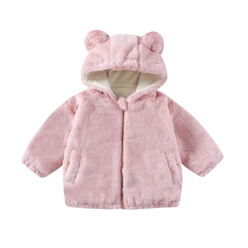 Thermal Puffer Hooded Plain Hoods for Kids Girl Boy Winter Fall Fleece Lined Wool Print Jacket Outfits Kid 2025