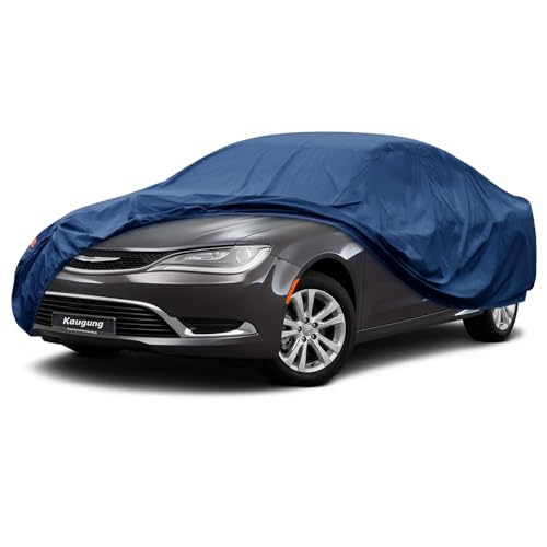 Image of Kaugung Heavy Duty Car Cover Custom Fit Chrysler 200 (2010-2018),Waterproof All Weather Resistant Outdoor Sun Rain Dust Snow Protection with Anti-Theft Lock.(USA Warehouse,Within 3-7 Days)