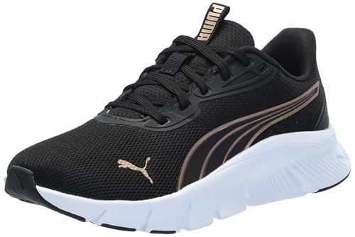 PUMA Women's Flexfocus Lite Modern Cross Training Shoes, Black-Gold, 11