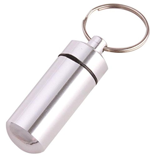 Lnlyin argento ermetico contenitore per pillole