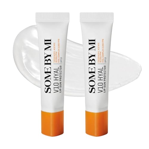 SOME BY MI V10 Protector solar Hyal Lip 7ml Duo_LSF 15_Transparente(original)_Bálsamo labial hidratante con manteca de karité, vitaminas y ácido hialurónico_Cuidado de la piel coreano