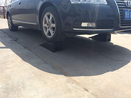 KATSU Kunstoff Rampe, 2 Stück Kunststoff-Autorampen strapazierfähige Garagenrampen zum Anheben von Kraftfahrzeugen, Werkstatt, Autoservice und -Reparatur 161919