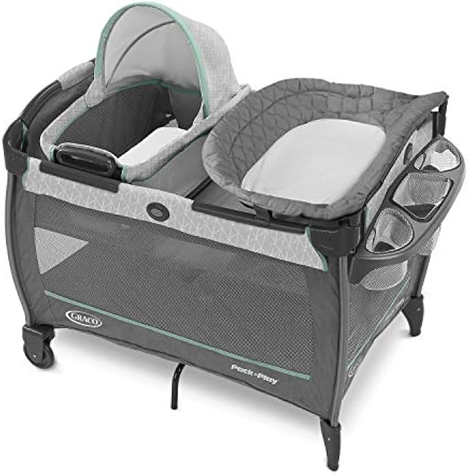 Graco Pack 'n Play Close2Baby Bassinet Playard Features Portable Bassinet Diaper Changer and More, Derby