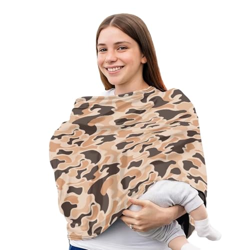 Image of Duck Camo Car Seat Covers Baby Multi-Use Car Seat Canopy Carrier Cover, Breathable Breastfeeding Cover Baby Stuff Girls Boys