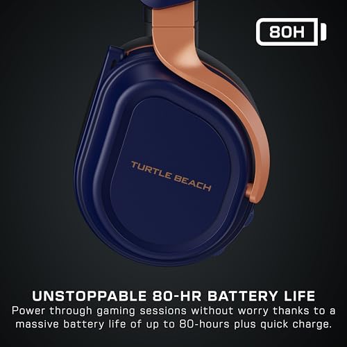 turtle beach stealth 700 gen 3 wireless multiplatform amplified gaming headset for xbox series xs xbox one pc ps5 mobile  60mm drivers ai noise-cancelling mic bluetooth 80-hr battery  cobalt