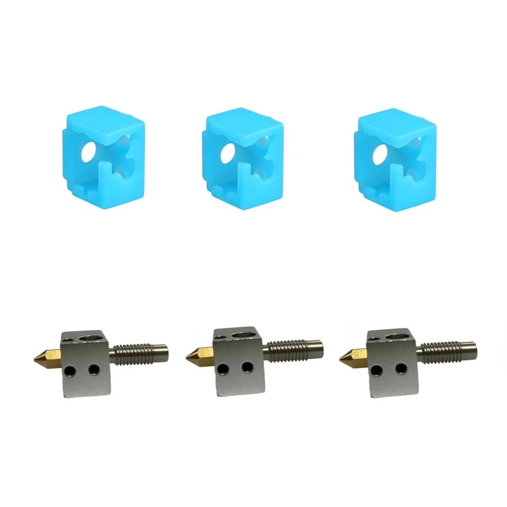 For X3 FLSUN QQS Stampante 3D QQ-S PRO Hotend Kit Parti 4in1 Estrusore 0.4mm Ugello In Ottone Blocco Di Calore Gola Di Metallo Taglio Di Calore Accessorio
