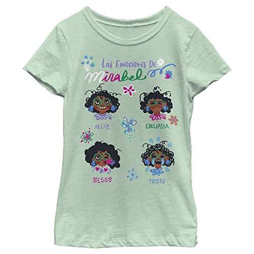Image of Disney Girls Pixar Encanto Emotions of Mirabel Doodles Girls Heather T-Shirt