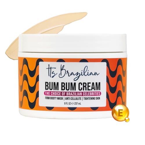 IT’S BRAZILIAN – Bum Bum Cream Firming and Moisturizing Balm – Hydrates, Protects & Improves Skin Elasticity – Acne & Dark Spots Clearing – Vitamin E, Brazilian Nut Oil & Shea Butter