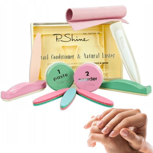 GASHIO P.SHINE Japanisches Maniküre-Set zur Nagelregeneration und Stärkung der Nagelplatte Reparaturbehandlung Gesundes Nagelset Premium
