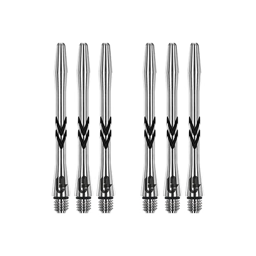 RED DRAGON Gerwyn Price Iceman V-Groove Aluminium Medium Black Shafts (Stems)